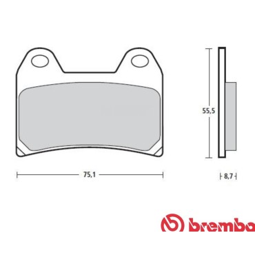 PASTICCHE FRENO BREMBO 07BB1935