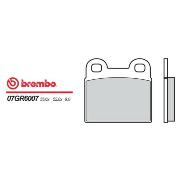 PASTICCHE FRENO BREMBO 07BM0207/07GR6007