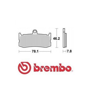 PASTICCHE FRENO BREMBO 07GR06SA