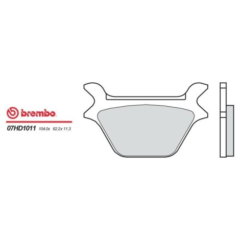 PASTIGLIE FRENO BREMBO BLU 07HD1011 CARBON CERAMIC