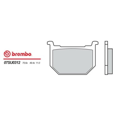 PASTIGLIA BREMBO 07SU0312