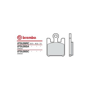 BREMBO PASTIGLIE FRENO 07SU26SA