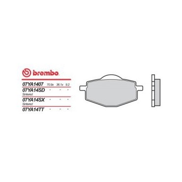 PASTIGLIE FRENO BREMBO BLU...