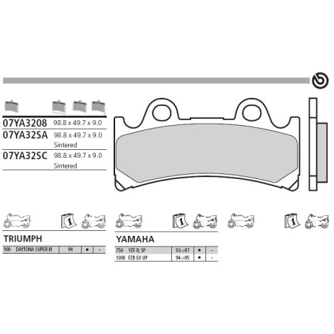 PASTICCHE BREMBO 07YA3208