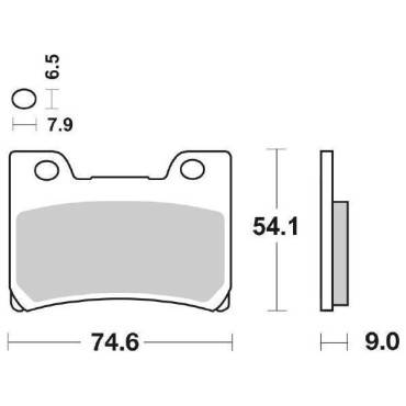 PASTIGLIE FRENO ANTERIORE SBS 665 HS (SINTERIZZATA)