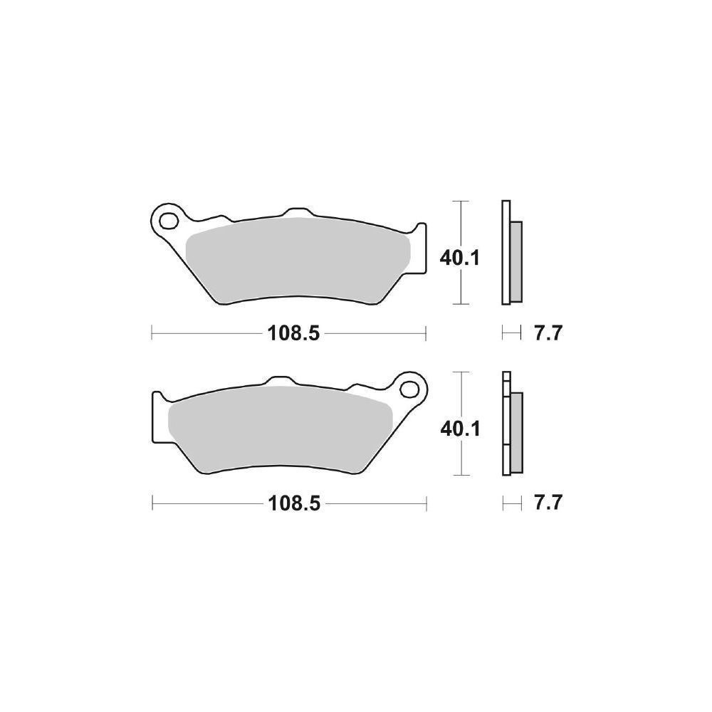 PASTIGLIE FRENO ANTERIORE SBS 674 HS (SINTERIZZATA)