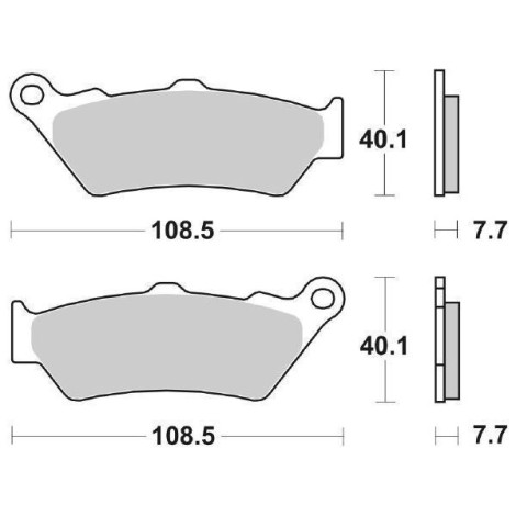 PASTIGLIE FRENO ANTERIORE SBS 674 HS (SINTERIZZATA)