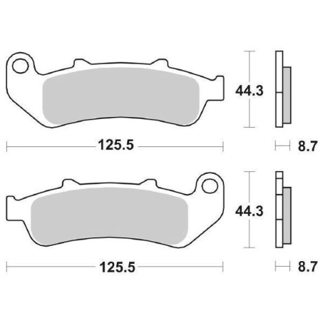 PASTIGLIE FRENO ANTERIORE SBS 685 HS (SINTERIZZATA)