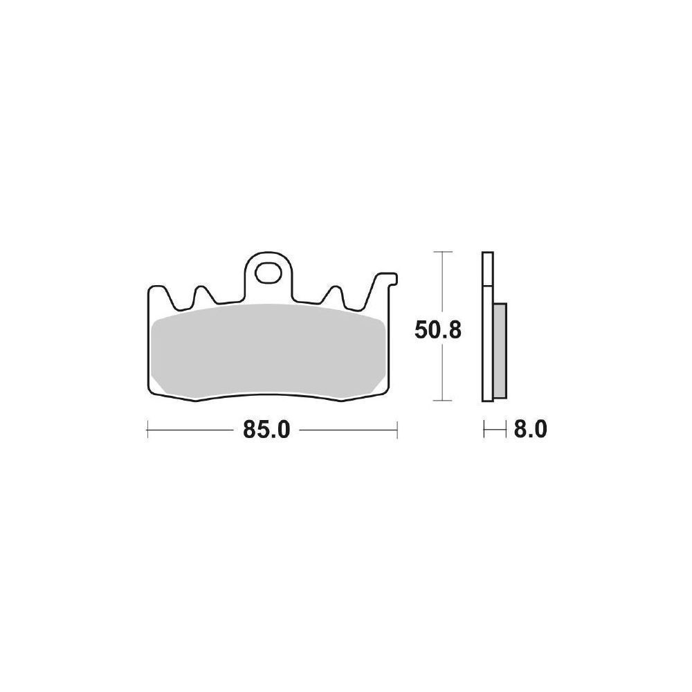 PASTIGLIE FRENO ANTERIORE SBS 900 HS (SINTERIZZATA) PASTIGLIE FRENO ANTERIORE SBS 900 HS (SINTERIZZATA)