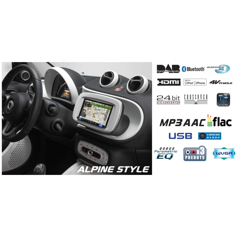 KIT-SMART STEREO/NAVIGATORE per INE-W997D 