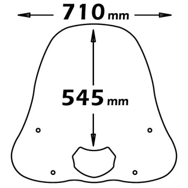 PARABREZZA ISOTTA HONDA SH 125-150 VERS. 2001-2004