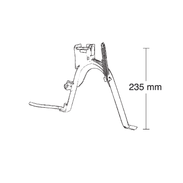 CAVALLETTO CENTRALE APRILIA SR 94'-95' - RALLY - KeeWAy 50 SCOOTER 2t - BETA ARK 50