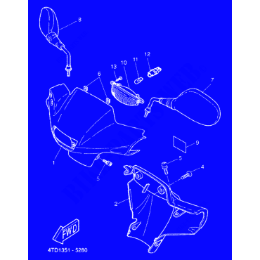CARENE 1 per Yamaha BOOSTER...